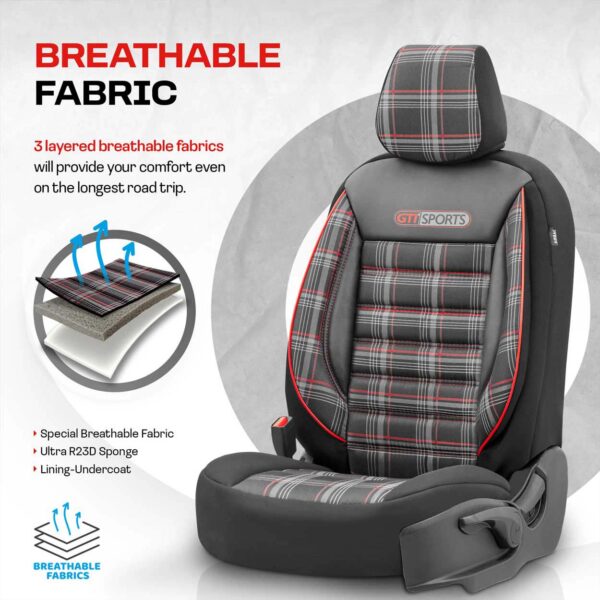 Set huse scaun auto PREMIUM, Universale, nefractionate, OTOM GTI SPORT 801 - imagine 4