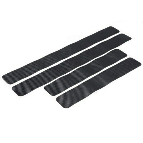 Set 4 bucati protectie praguri Carbon 3D Universal culoare neagra - imagine 5