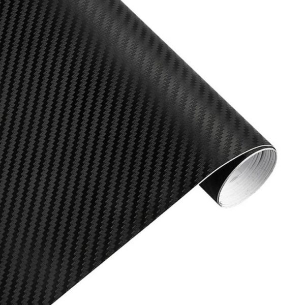 Folie colantare auto Carbon 3D Negru, 3m x 1,27m - imagine 2