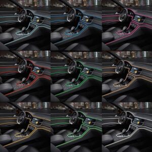 Fir Neon Auto "EL Wire" culoare Albastru, lungime 5M, alimentare 12V, droser inclus