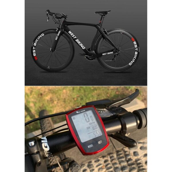 Vitezometru Digital, wireless, waterproof, pentru bicicleta cu roti intre 14 - 29 inch, model AVX-WT-YS-589 - imagine 4