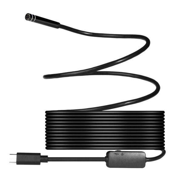 Camera endoscopica de inspectie, waterproof, 5,5mm, conectare Android/Windows prin USB-C, lungime cablu 5m - imagine 3