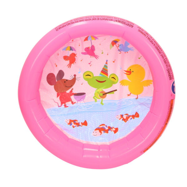 Piscina Gonflabila pentru copii, model MINI, culoare Roz, diametru 61 cm - imagine 2