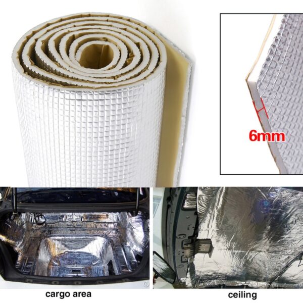 Material insonorizant auto cu strat din aluminiu, dimensiune 100cm x 100 cm x 6mm - imagine 7