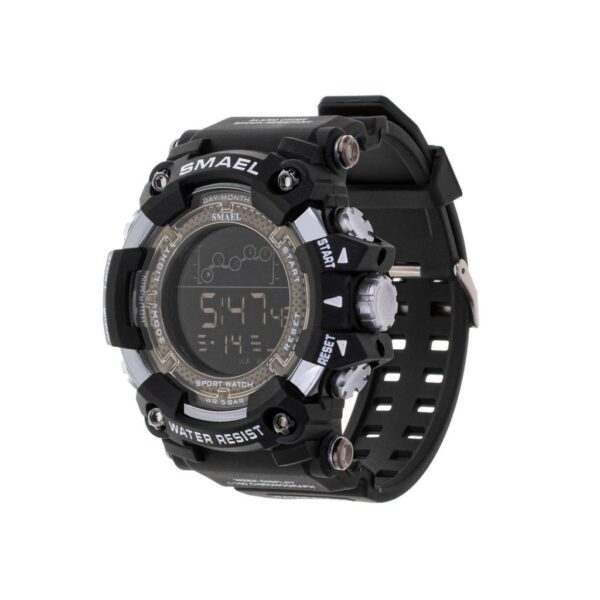 Ceas Militar pentru barbati, SMAEL, impermeabil, afisaj LED, culoare Negru - imagine 2