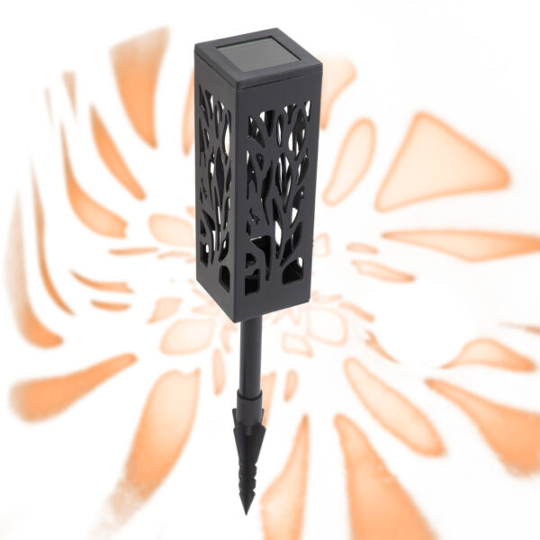 Set 4 lampi solare de gradina cu picior tip "Lampion" cu LED - imagine 8
