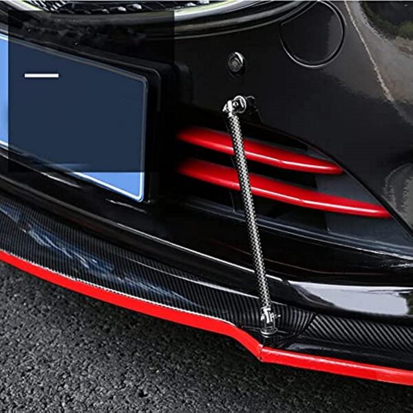 Set 2 Tije din Aluminiu reglabile pentru Consolidare Spoiler, lungime 15cm, IMITATIE CARBON - imagine 3