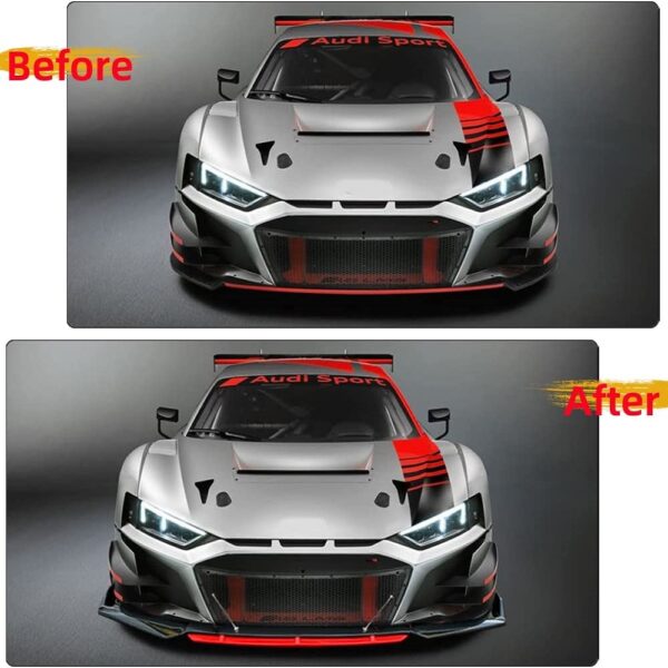 Set 2 Tije din Aluminiu reglabile pentru Consolidare Spoiler, lungime 15cm, IMITATIE CARBON - imagine 5