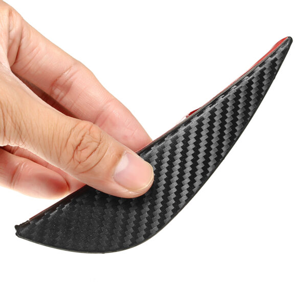 Set 4 buc. aripioare ornamentale bara tuning, culoare carbon - imagine 5