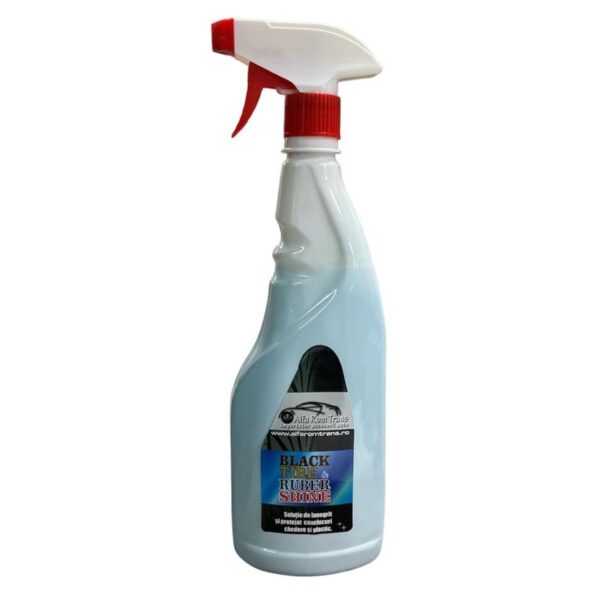 Solutie intretinere, revitalizare si innegrire anvelope cauciuc, 750ml, cu pulverizator - imagine 2