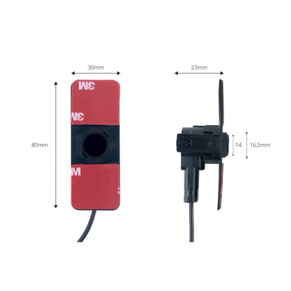 Senzor de parcare Universal pentru sisteme de parcare aftermarket, montaj intern, diametru Ø 16,5 mm, culoare Negru - imagine 2