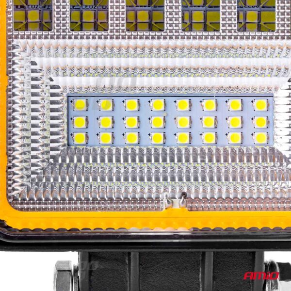 Proiector LED pentru Off-Road, ATV, SSV, cu functie de semnalizare, culoare 6500K, 3360 lm, tensiune 9 - 36V, dimensiuni 110 x 110 mm - imagine 6