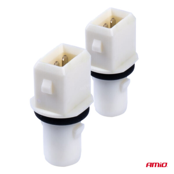 Set 2 socluri bec T10, W5W, W3W, W16W, cu garnitura din cauciuc - imagine 2