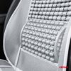 Husa scaun auto cu bile de masaj si suport lombar, dimensiuni 110 x 46 cm, culoare Gri