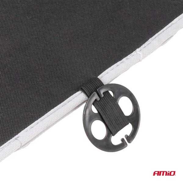 Husa scaun auto cu bile de masaj si suport lombar, dimensiuni 110 x 46 cm, culoare Gri - imagine 3