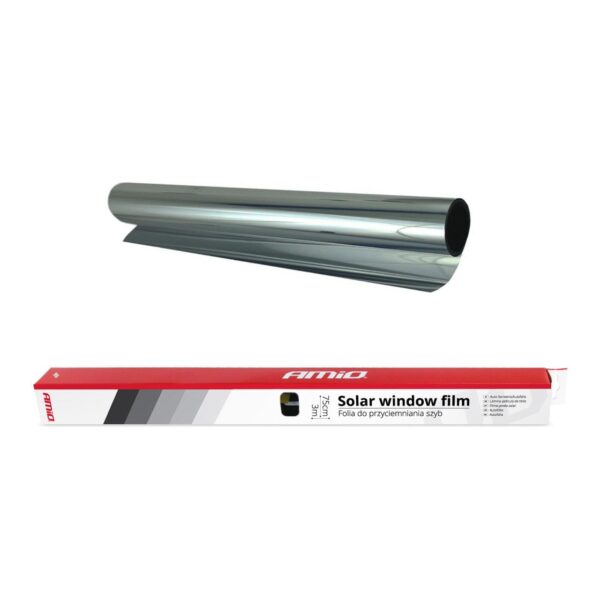 Folie tip oglinda pentru geamuri Silver 0.75x3m(15%) - imagine 3