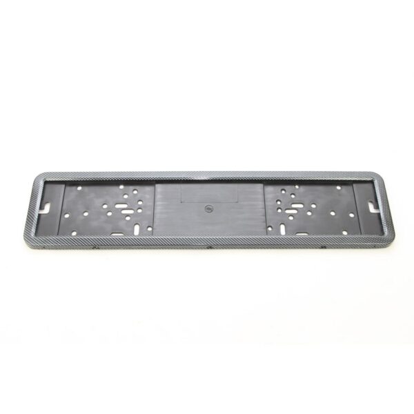 Suport numar inmatriculare INOX + finisaj CARBON, LPF 002 - imagine 2