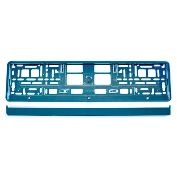 Suport numar inmatriculare din plastic, calitate Premium, culoare TURQUOISE - imagine 2