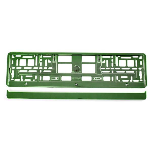 Suport numar inmatriculare din plastic, calitate Premium, culoare VERDE - imagine 2