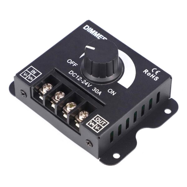 Dimmer LED cu reglaj manual, 12V - 24V, 360W - 720W, 30A - imagine 3