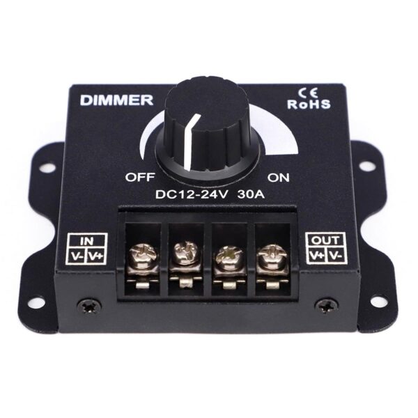 Dimmer LED cu reglaj manual, 12V - 24V, 360W - 720W, 30A - imagine 4