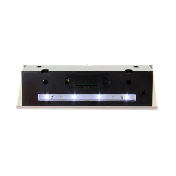 Placa numar casa iluminata LED, incarcare solara, carcasa din INOX - imagine 5
