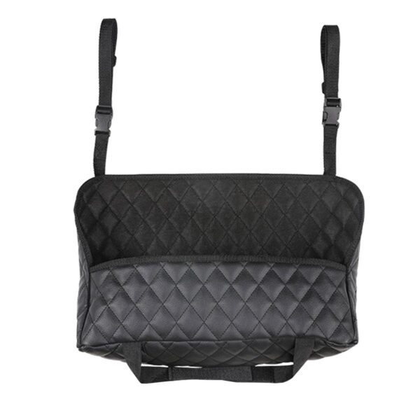 Organizator scaun auto de tip sacosa, 27 x 39cm, culoare neagra - imagine 3