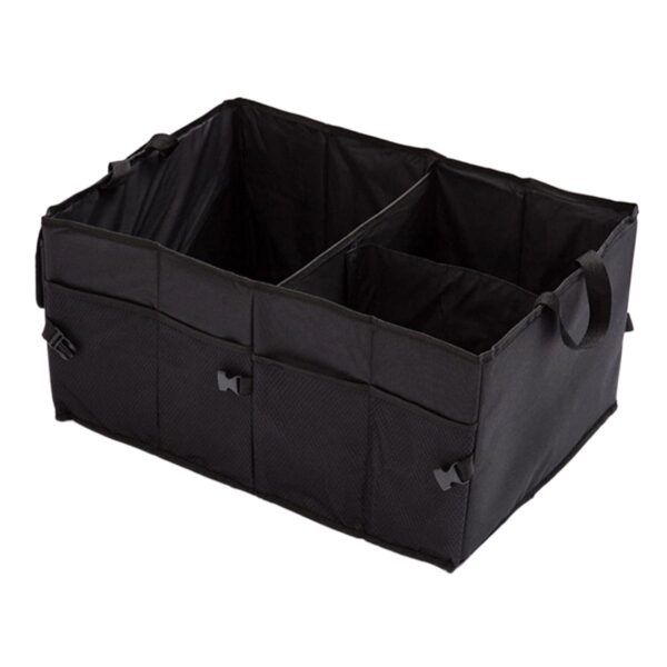 Organizator portbagaj auto cu 9 buzunare, 55 x 38 x 26cm, culoare neagra - imagine 4