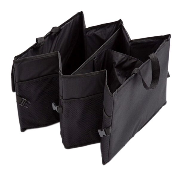 Organizator portbagaj auto cu 9 buzunare, 55 x 38 x 26cm, culoare neagra - imagine 5