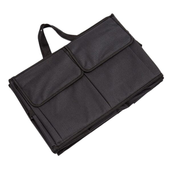 Organizator portbagaj auto cu 9 buzunare, 55 x 38 x 26cm, culoare neagra - imagine 6