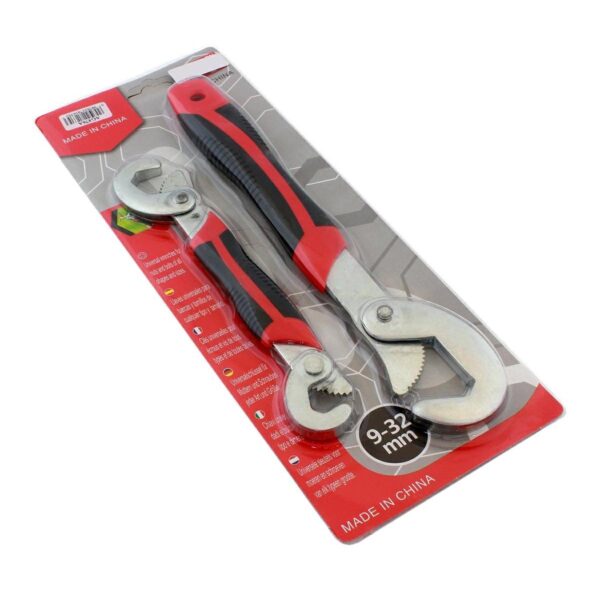 Set 2 chei universale multifunctionale de tip "carlig", din metal rezistent, 9-32mm, AVX-AG476A - imagine 5