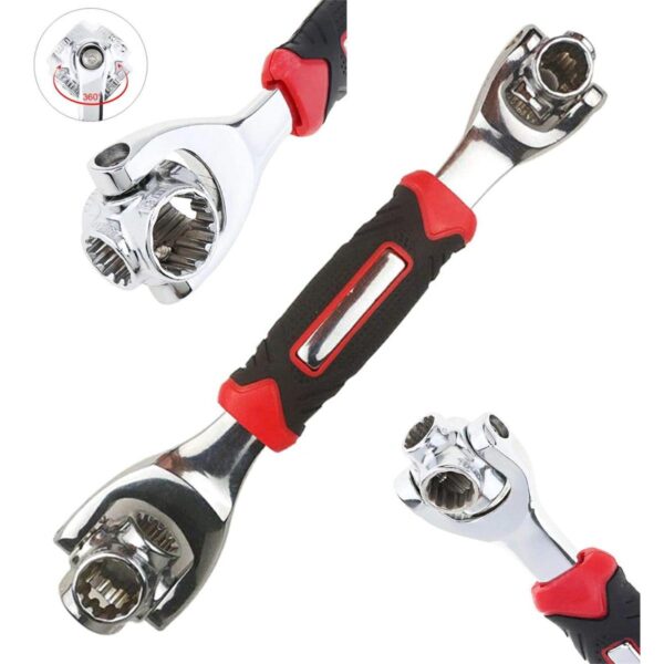 Cheie tubulara universala multifunctionala din metal rezistent, 8-19mm, AVX-AG476B - imagine 2