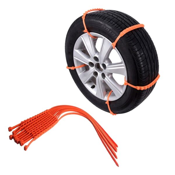 Set 10 benzi Anti-Derapante pentru Anvelope Auto, reglabile, lungime 93,5 cm - imagine 3