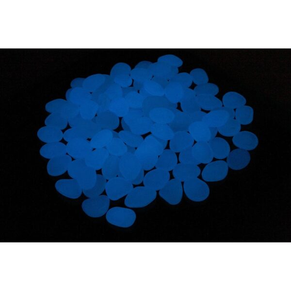 Set 100 pietre decorative fluorescente, culoare Albastru, AVX-AG653A - imagine 3