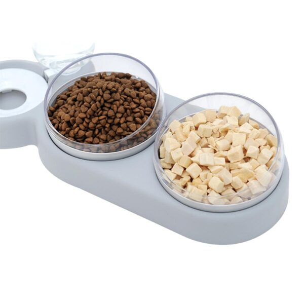 Vas Dublu Inclinat pentru hranire pisici cu Dispenser Apa, AVX-AG684E - imagine 2