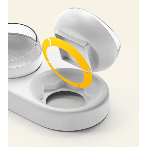 Vas Dublu Inclinat pentru hranire pisici cu Dispenser Apa, AVX-AG684E - imagine 3
