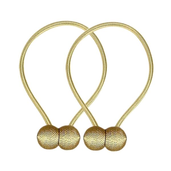 Bratara magnetica de prindere perdele/draperii, model GOLDEN BALLS - imagine 2