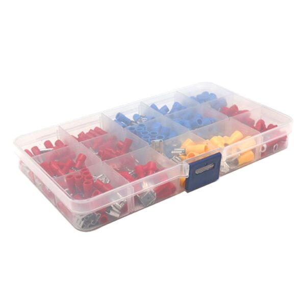 Set 280 de conectori de sertizare izolati, 15 tipuri, in carcasa de plastic - imagine 8