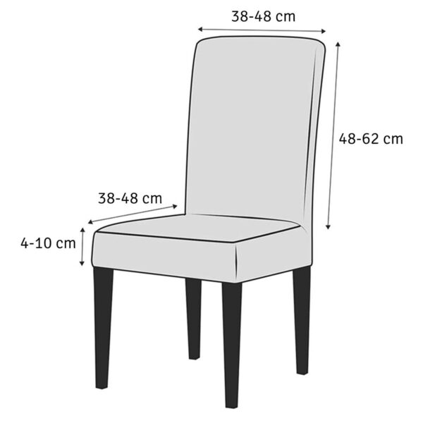 Husa universala pentru scaune clasice, culoare ALBASTRU MARIN - imagine 4