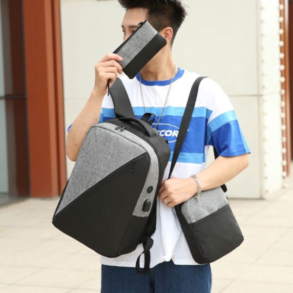 Set calatorie 3in1, Rucsac, Geanta, Plic, AVX-BQ51D - imagine 8