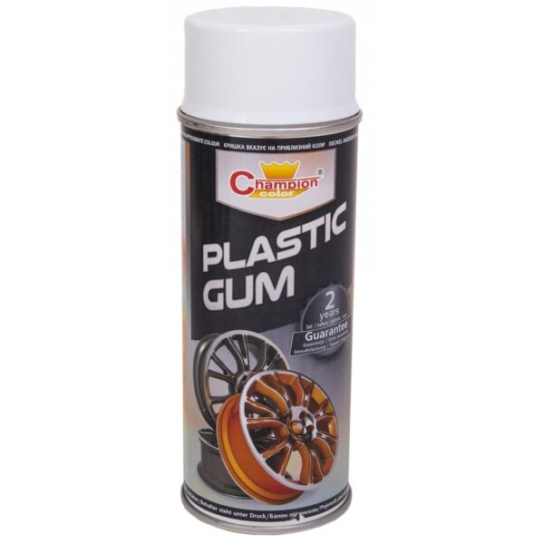 Spray Vopsea Cauciucata pentru Jante, culoare Alba, 400ml, Champion Color - imagine 2