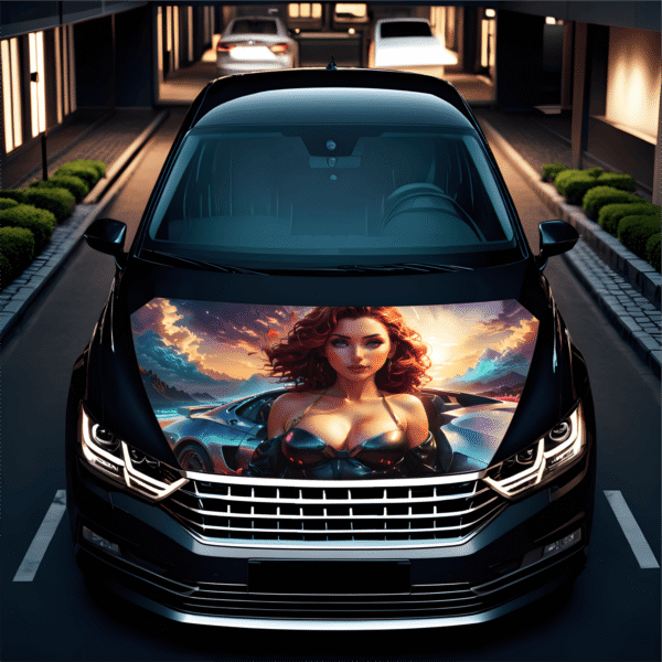 Folie Capota Auto "Hood Art" rezistenta la exterior, marime S (150 x 110cm) - Cod: AVX-CAPOTA-012S - imagine 2