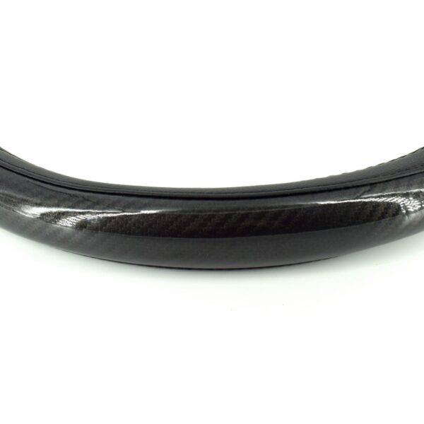 Husa volan negru + carbon lacuit SWC-18-M (37-39cm) - imagine 2
