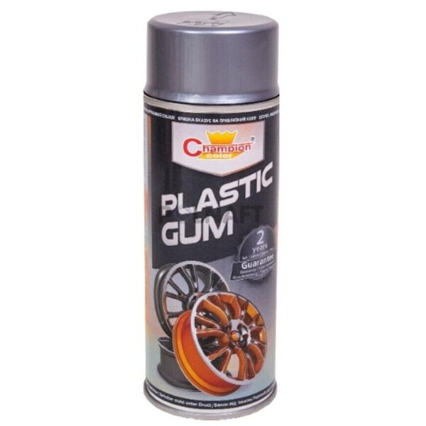 Spray Vopsea Cauciucata pentru Jante, culoare Argintiu, 400ml, Champion Color - imagine 2