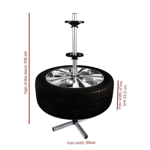 Suport vertical pentru depozitare roti, jante de la 13" la 17" - imagine 3