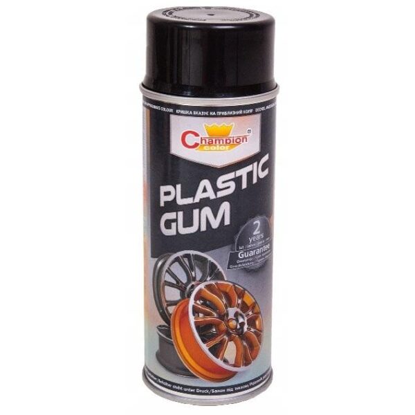 Spray Vopsea Cauciucata pentru Jante, culoare Neagra, 400ml, Champion Color - imagine 2